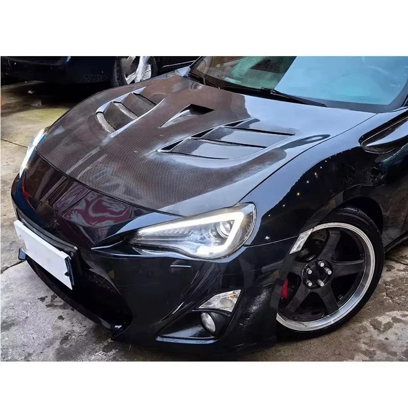 Carbon FIber Hood for GT86 2012-2019 Carbon Fiber Engine Hood Upgrade with Front Engine Cover Bonnet Vents